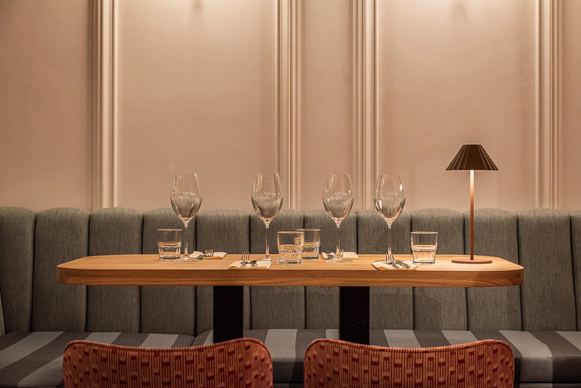 Atmospheric setting at Dr. Wines restaurant